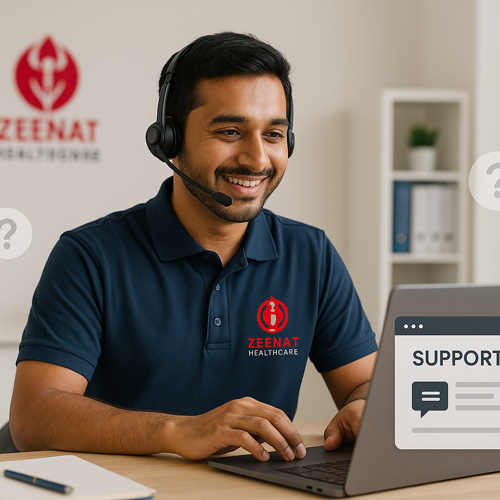 Pharmaceutical consultation at Zeenat Healthcare